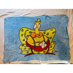 Rocko's Modern Life Heffer Fleece Blanket The Nick Box Nickelodeon Nicktoons